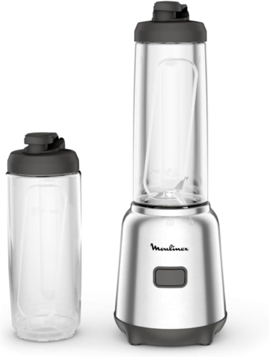 Moulinex Mix&Move Mini Frullatore Portatile, 2 bottiglie 600 ml, 300 W,...