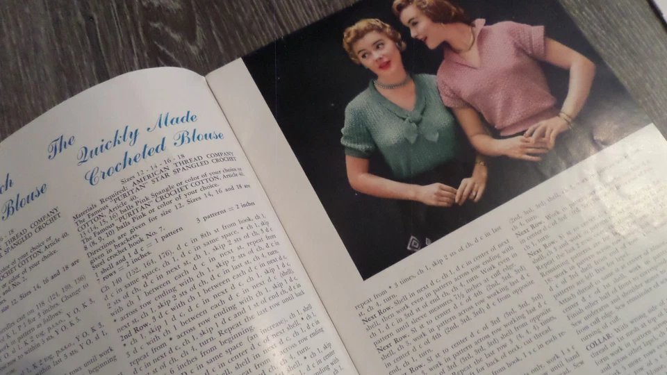 Star Puritan Book #114/Star Treasure Books #76 & 126 - Vtg '50s Crochet Patterns - Image 4 of 4