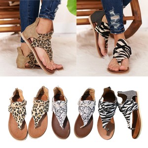 open toe animal print shoes