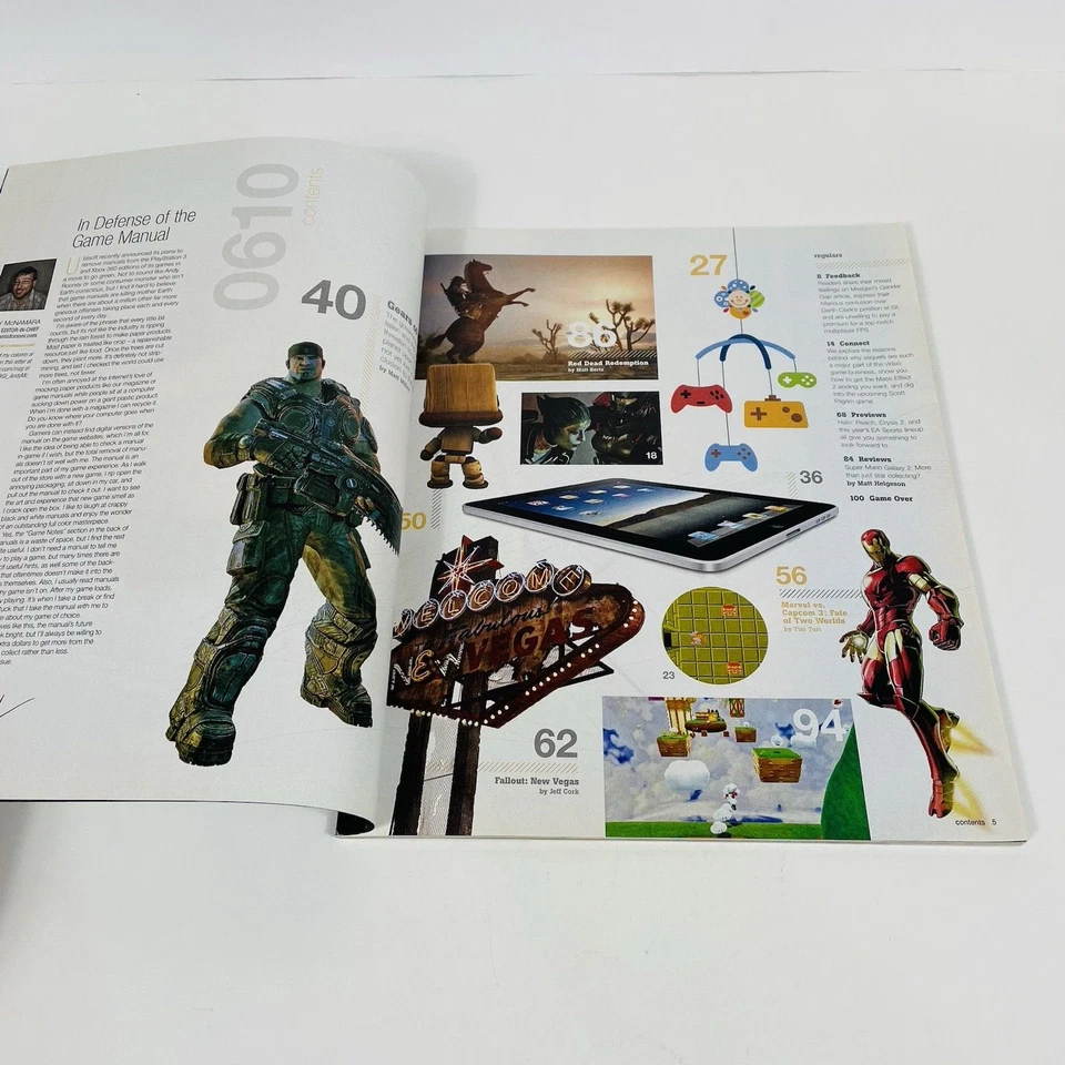 game informer magazine 206 June 2010 Gears Of War 3 Splinter Cell Conviction - Image 2 of 4
