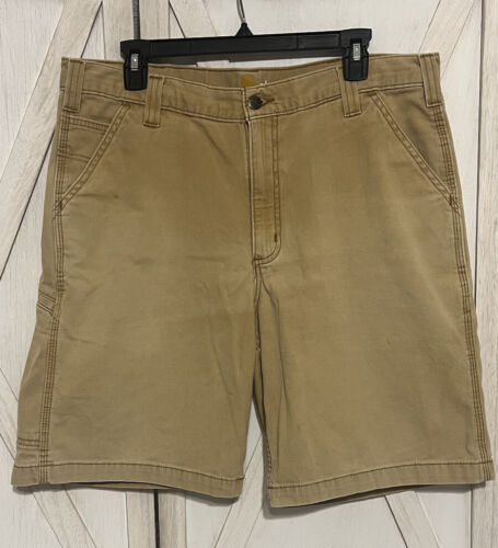 Carhartt Men’s Cargo Shorts Relaxed Fit Size 36 Tan - Picture 1 of 8