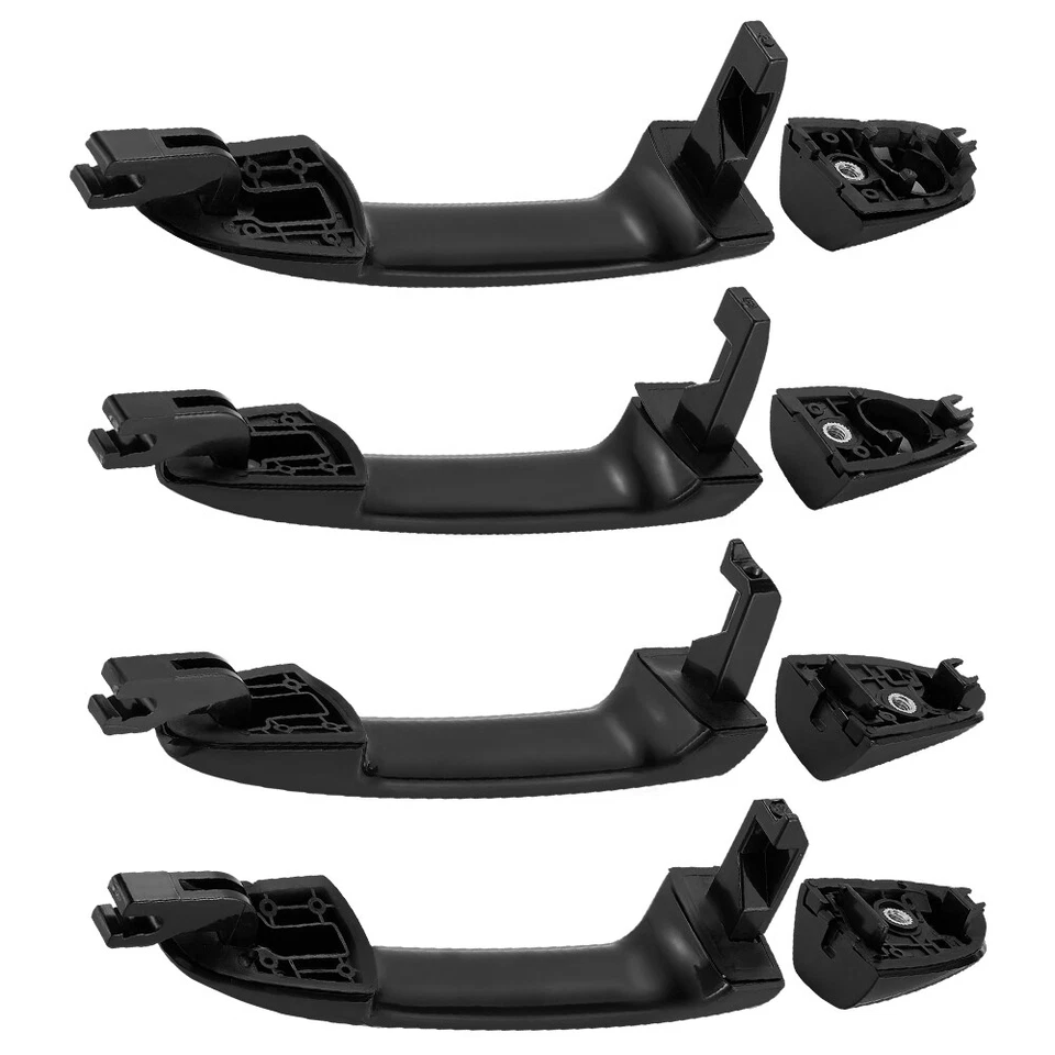 Manija de puerta lateral derecha izquierda negra exterior para Kia Spectra5 2005-2009 4 piezas Foto 3 de 4