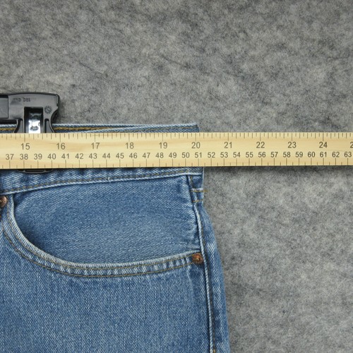 Levis Jeans Mens 40x30 Blue 505 Regular Straight American Medium Wash Denim - Picture 9 of 17