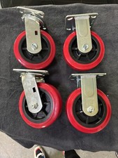 CasterHQ - 6" x 2" Heavy Duty Polyurethane Swivel Casters