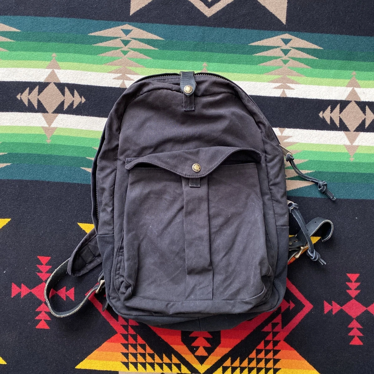 Filson Journeyman Backpack - Black Tin Cloth - MiUSA