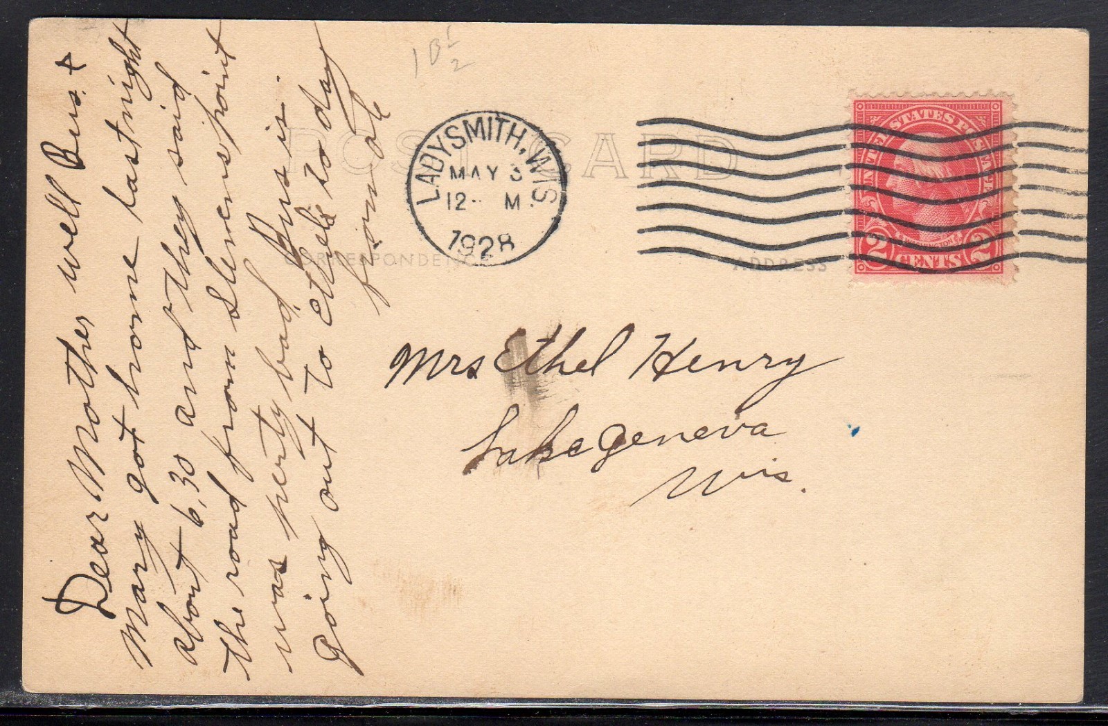 Young Deer Near Weirgor WI Real Photo Used Ladysmith WI 1928 a187 eBay