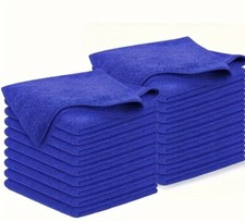 24 Ct- Microfiber cleaning cloth in the blue 10  x 10  