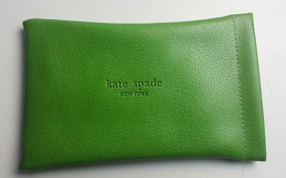 FUNDA BOLSA GAFAS DE SOL KATE SPADE VERDE CON PAÑO DE LIMPIEZA Foto 2 de 4