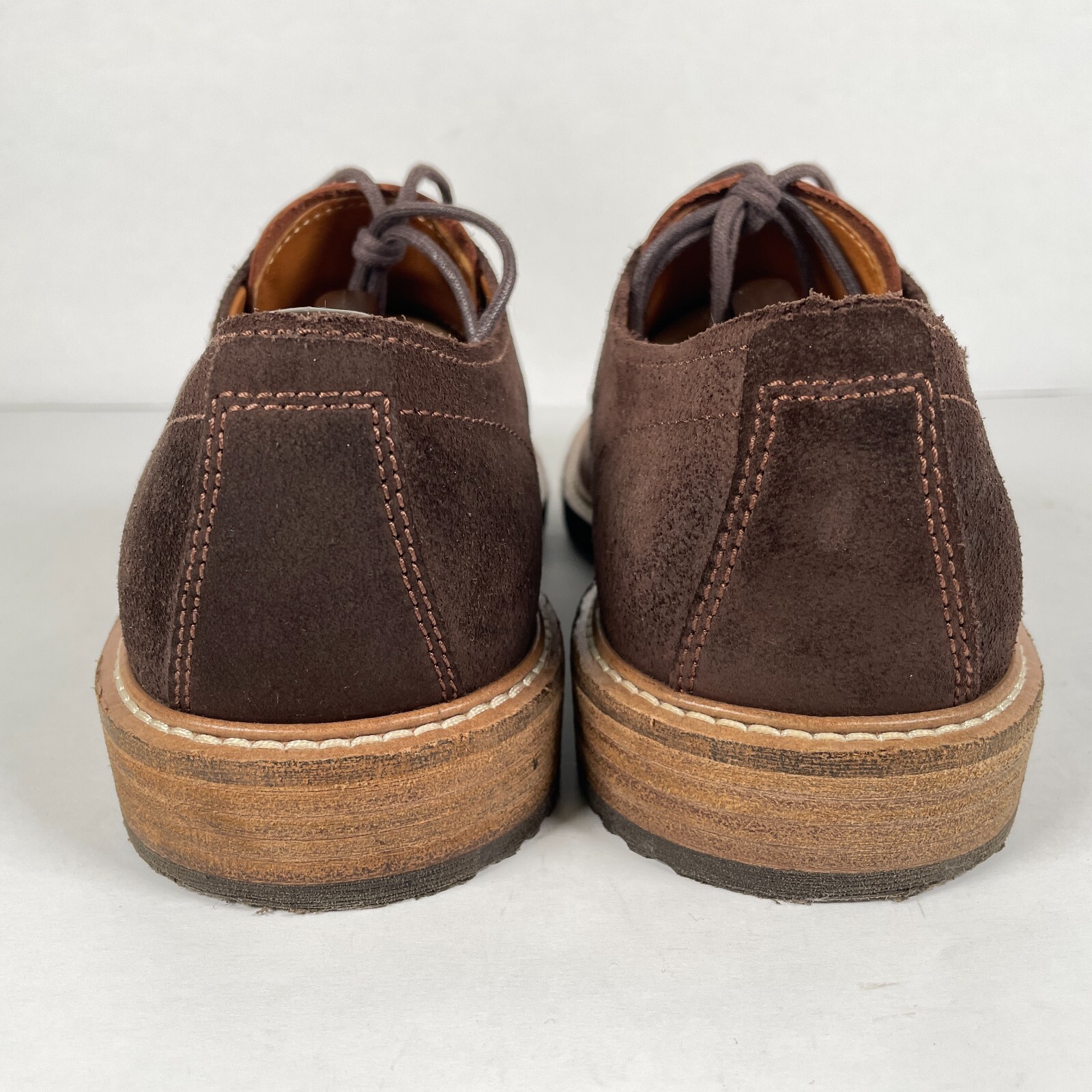 SAOLA Scarpe eleganti casual Ecco Kenton Derby da uomo taglia 42 US 8 in pelle scamosciata marrone