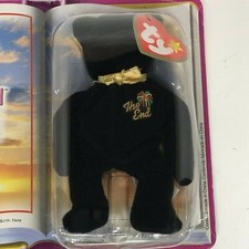 Ty Teenie Beanie Babies - RARE The End Bear - Vintage - New in sealed packaging