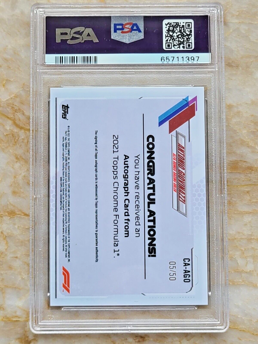 2021 Topps Chrome F1 Antonio Giovinazzi Auto GOLD Autograph 2021 Topps Chrome F1 Antonio Giovinazzi Auto GOLD Autograph