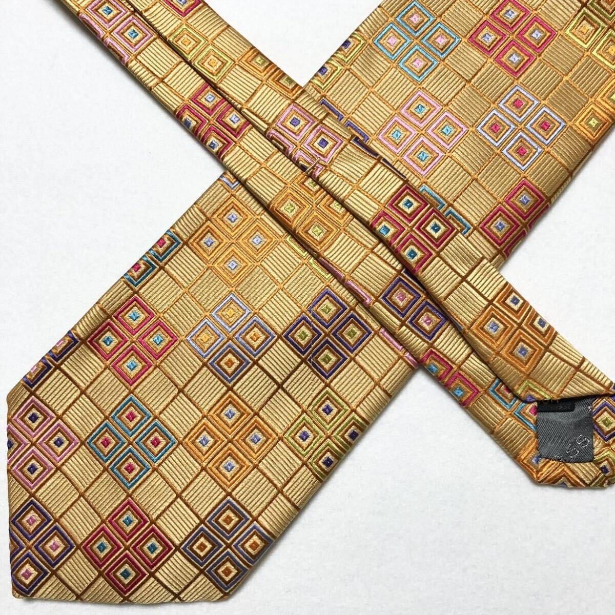 Robert Talbott Authentic Necktie Tie Lattice Chec… - image 5