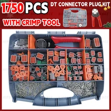 NEW 1750PCS Deutsch DT Connector Plug Kit With Deutsch Crimp Tool Auto Marine