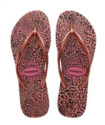Havaianas Slim Animal Print Crocus Rose/Golden Blush