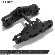 6 Degree Raked Triple Trees kit For Harley 21 23" Wheel Touring Road Glide 97-13