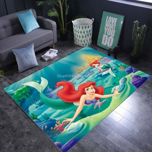 Alfombra 3D The Little Mermaid Arielle alfombra infantil alfombrilla de suelo alfombrilla de puerta - Imagen 9 de 17