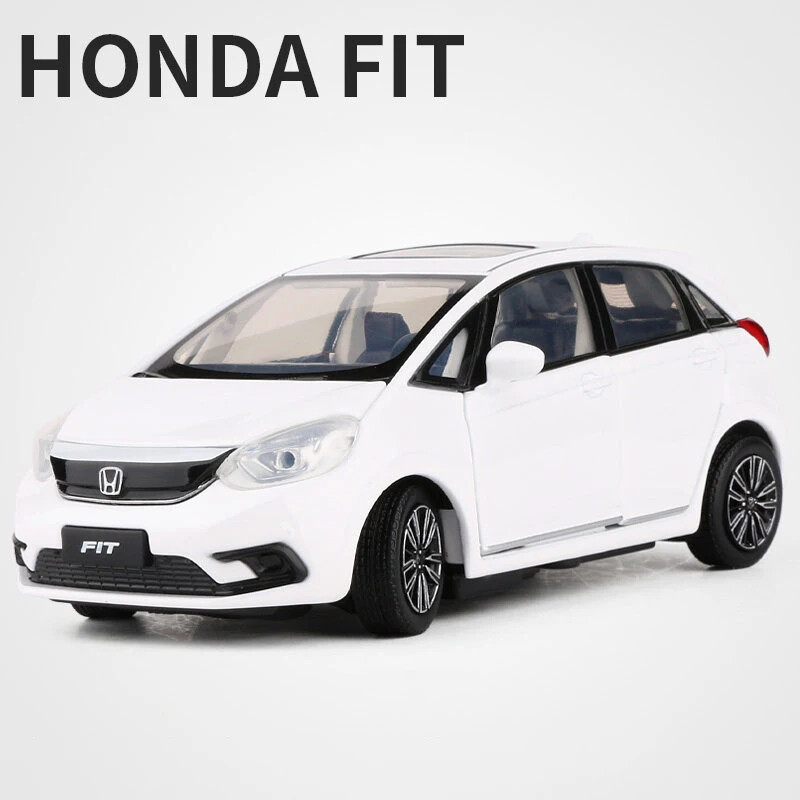 1:32 Honda Fit JAZZ Alloy Car Model Diecast Toy Vehicle sound