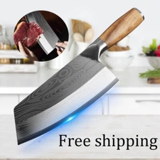 Stainless Steel Sharp Kitchen Chef Knife Damascus Meat Cleaver Vegetable Chopper