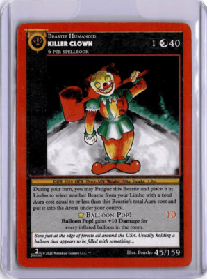 #45/159 - KILLER CLOWN - REGULAR - CRYPTID NATION 2ND ED - METAZOO - ENGLISCH