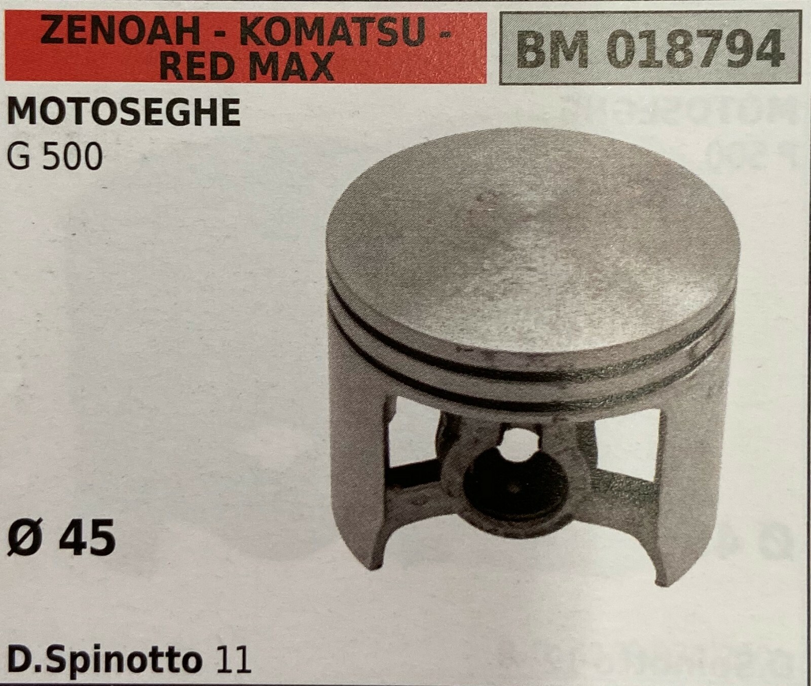 Ricambio Pistone Zenoah BM018794 - Analisi Compatibilità e Spec