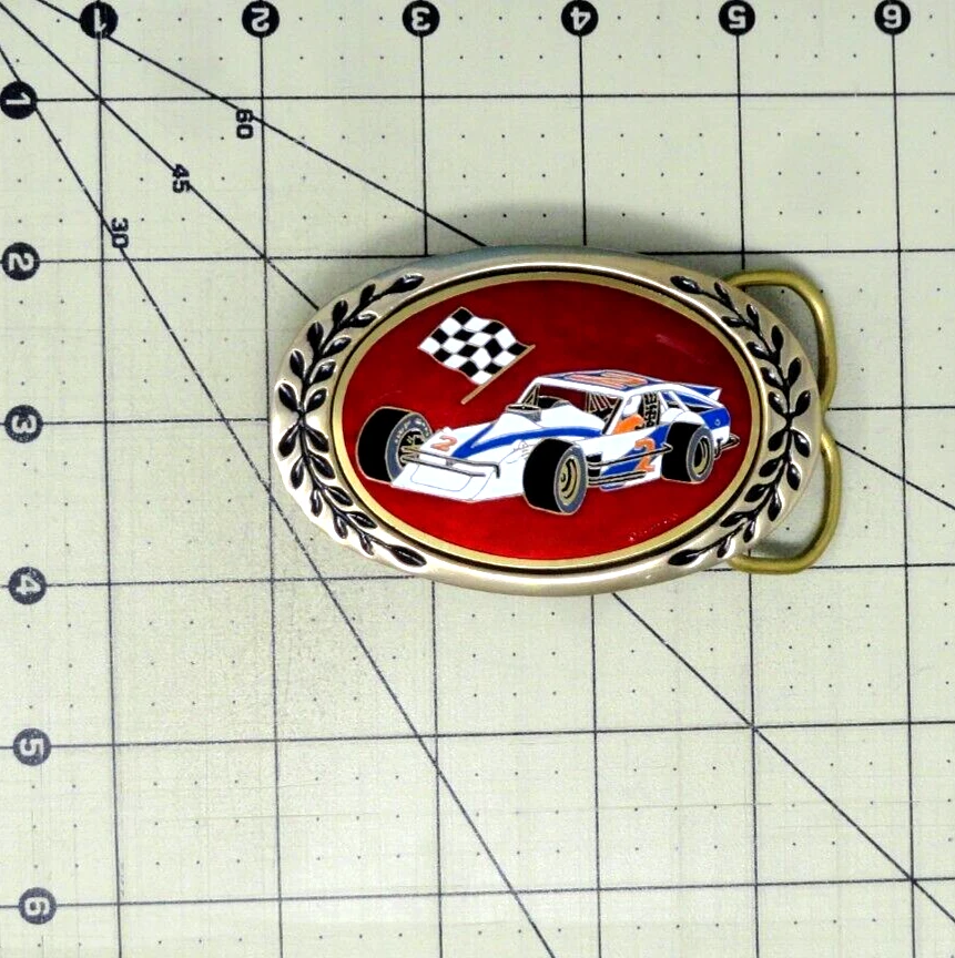 Hebilla de cinturón de coche de carreras latón macizo naranja CA vintage años 80 Aminco Heritage .SHY260 Foto 3 de 4