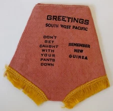 Vtg Greetings South West Pacific Don't get caught w/ Pants Down New Guinea