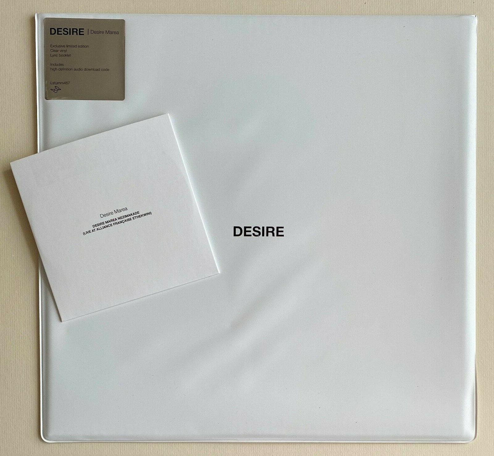 DESIRE MAREA * ROUGH TRADE EXCLUSIVE LIMITED CLEAR VINYL + CD * 1500 ONLY!