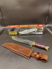 Chipaway Cutlery Grizzly Hunter Bowie CW-19F Wood Handle Knife 15 1/4"