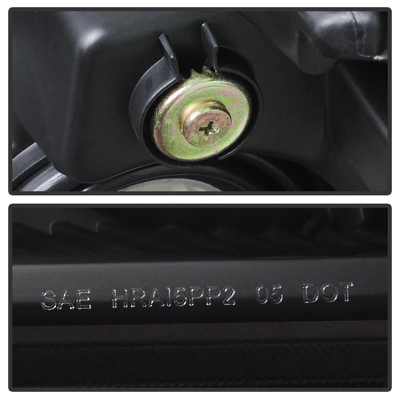 Faros de repuesto negros izquierda+derecha para Nissan Titan 04-07 Armada 2004-2015 Foto 4 de 4