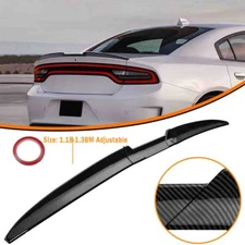 For Dodge Charger Avenger Dart Sedan Rear Trunk Spoiler Wing Lip Carbon Fiber