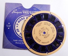 BLUE RING View-Master reel Glacier National Park Montana 47 EARLY 2nd gen