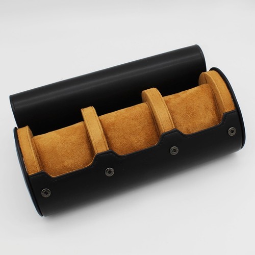 Estuche de Viaje con Rollo de Reloj 2/3 Ranuras Cuero PU Negro, Marrón o Verde Personalizado - Imagen 5 de 21