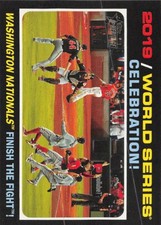 2020 Topps Heritage #334 2019 World Series: Celebration! Washington Nationals