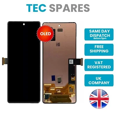 TECSPARES Google Pixel 7 GVU6C OLED LCD Touch Screen Display Replacement Digitizer