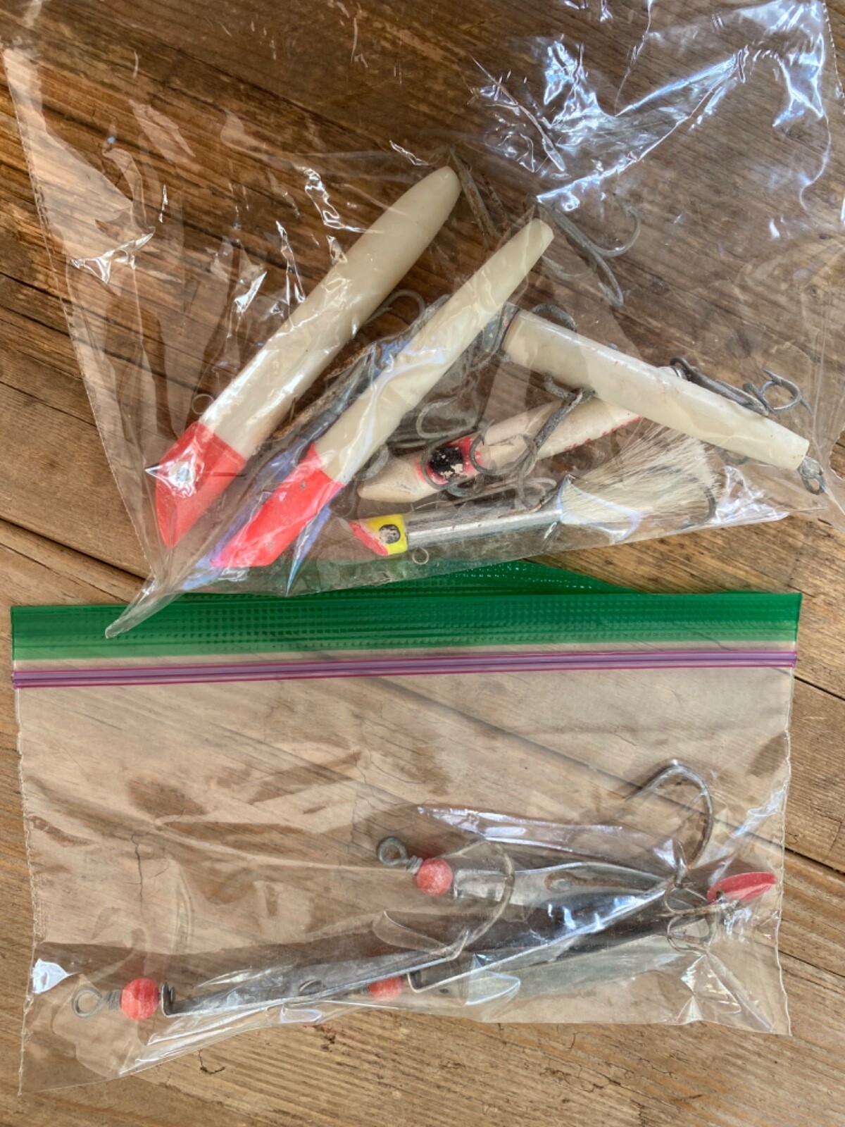 Vintage Surf Fishing Lures Hooks Weights Tackle Lot Outer Banks Plano