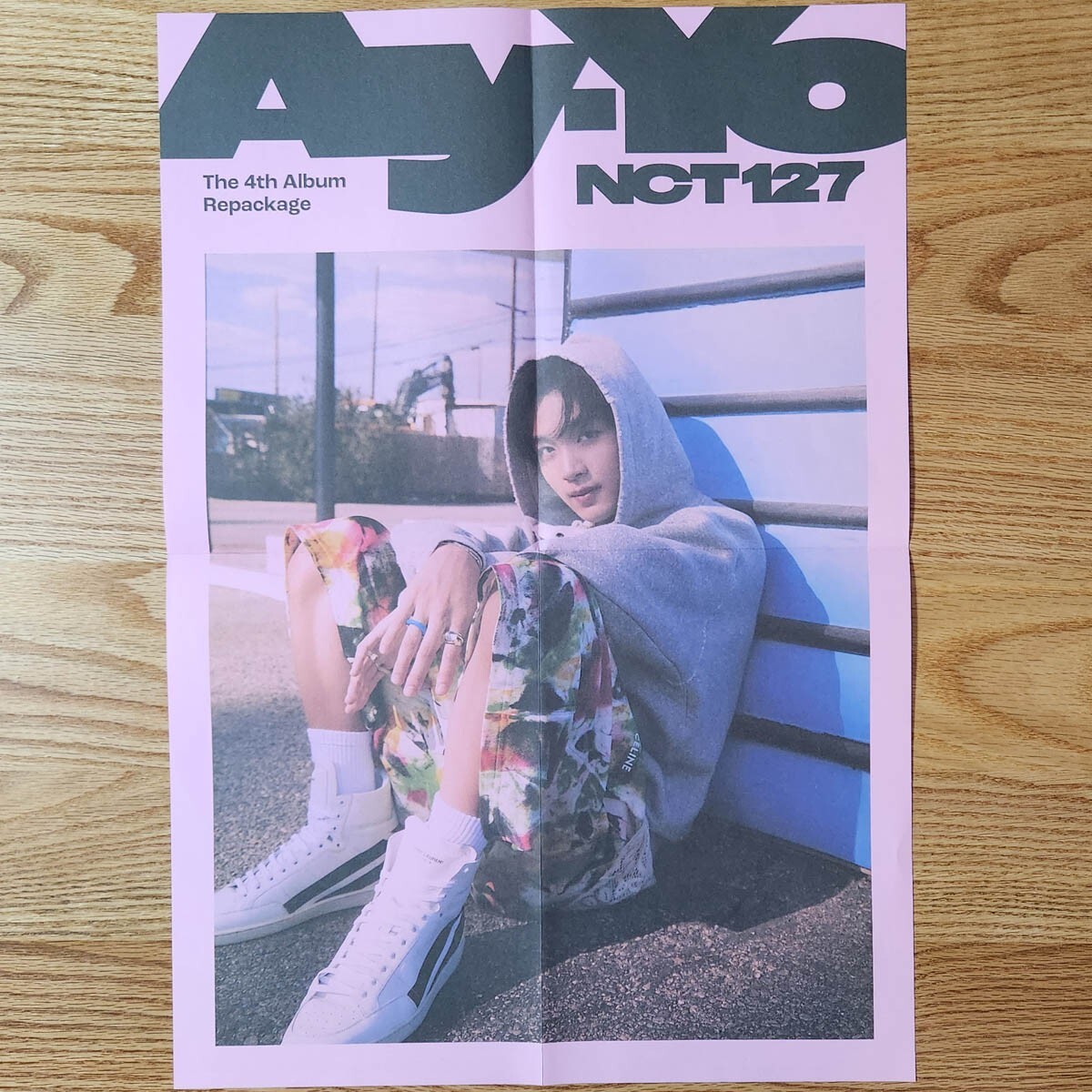 Póster Oficial Plegado Haechan NCT 127 El 4to Álbum Reembalaje Ay-Yo Genuino