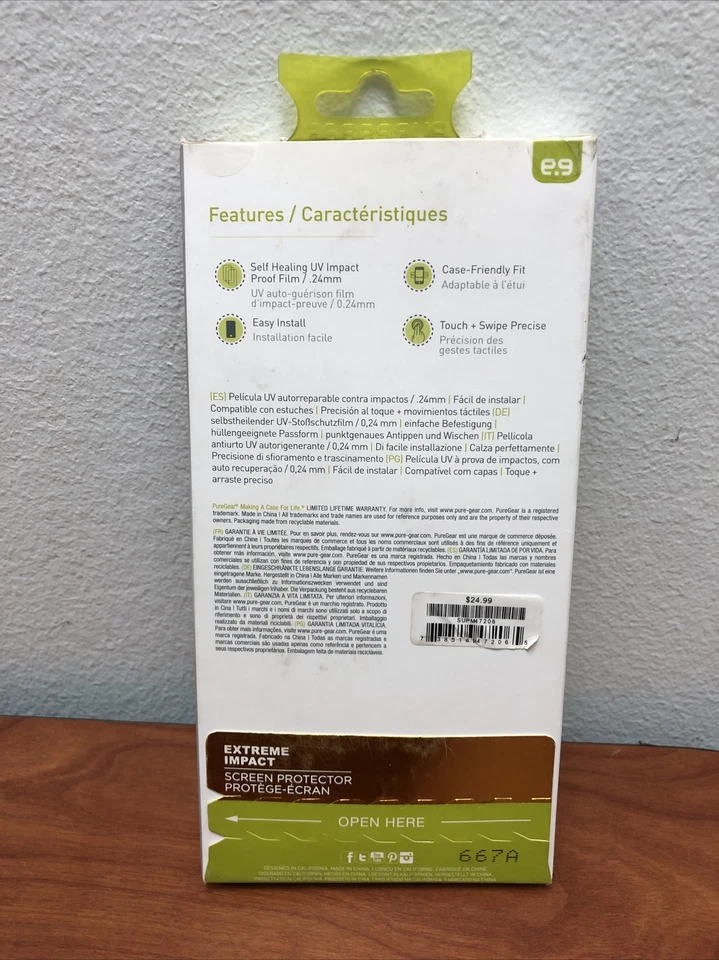 New Anti-Scratch Screen Protector by PureGear Extreme Impact for LG Stylo 2 Plus - Image 3 of 3