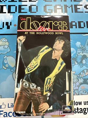 The Doors Live At The Hollywood Bowl Concert VHS Tape Jim Morrison