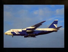Aviation Airplane Airline Postcard #170 Polet Flight AN124-100