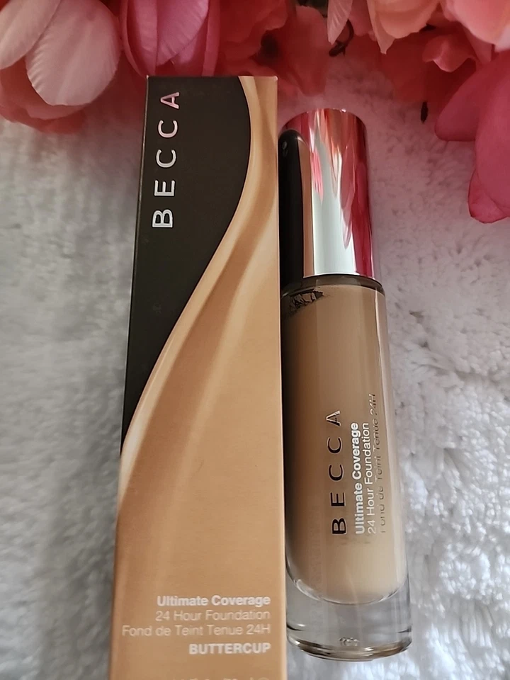 NIB BECCA Ultimate Coverage 24 hour Foundation, Full Coverage,1 oz, Buttercup - Image 2 of 4