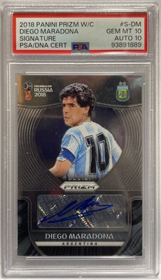 maradona Diego Maradona Autograph Signature Panini Prizm World Cup 2018 PSA