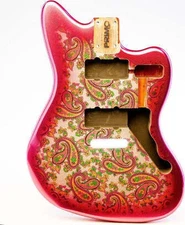Primo Replacement Jazzmaster Body - Strat Trem - Pink Paisley