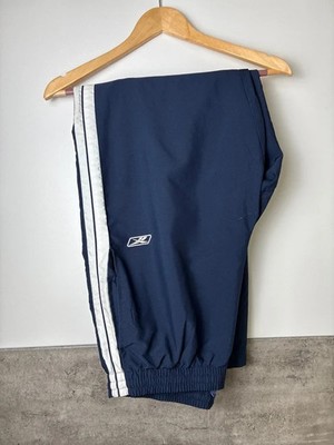 Reebok Track Pants Blau Weiß Gr. L XL Trainingshose Jogginghose Vintage
