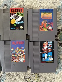 Nintendo NES Game Lot of 8 | Mario, Duck Hunt, Bayou Billy, Solar Jetman & More