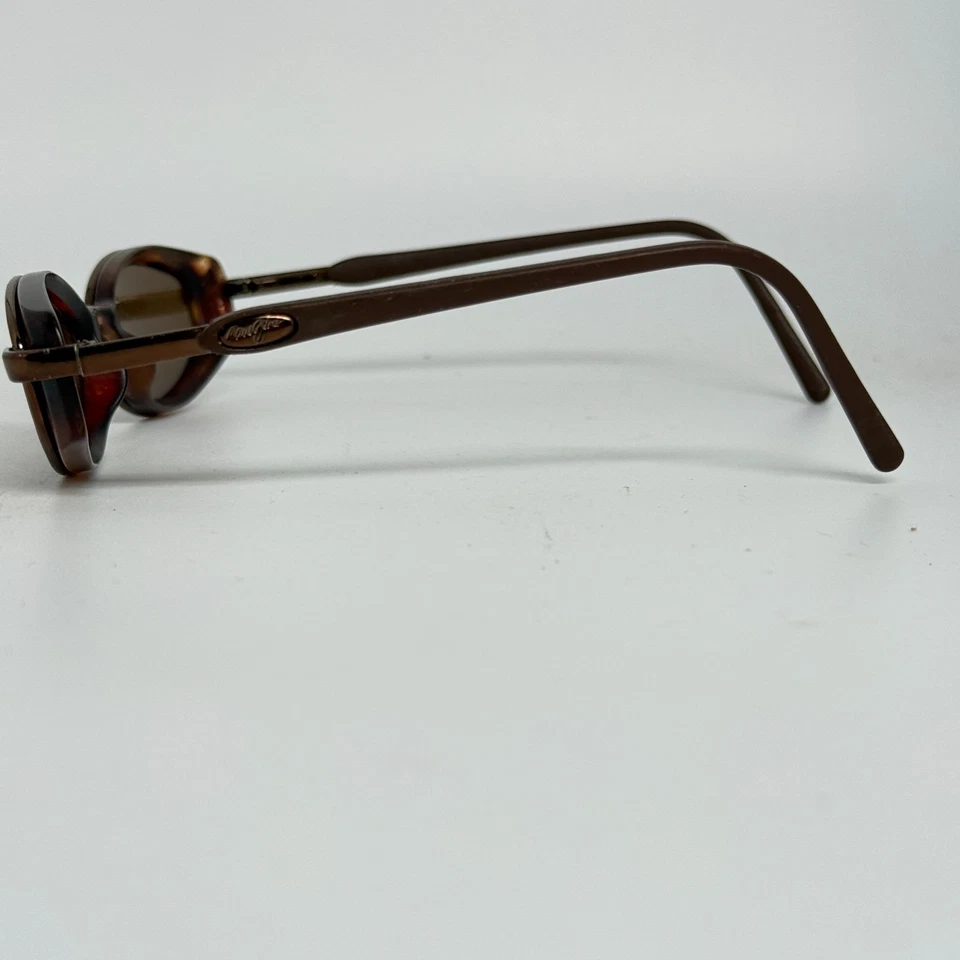 Óculos de sol Maui Jim HANA MJ 124-10 pequeno marrom armação de tartaruga vintage H20035 - Imagem 2 de 4