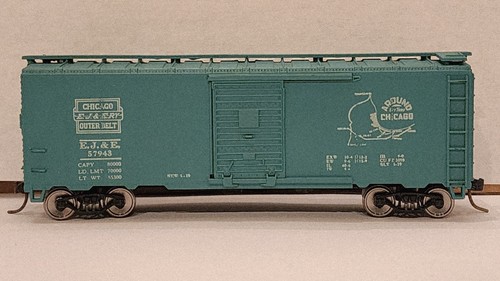 Elgin Joliet & Eastern 40' Boxcar 57943 Athearn Kadee ruedas de metal JMC 1003 | Zustand: Used