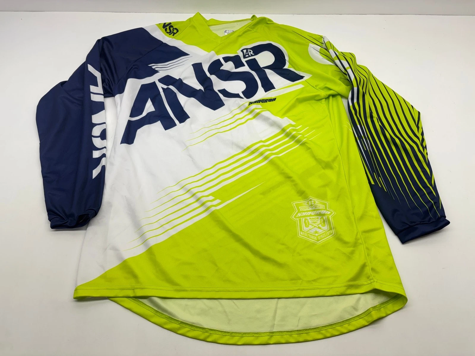 Answer Men's Jersey X Large Black White Green XL Riding Shirt Apparel Gear MX