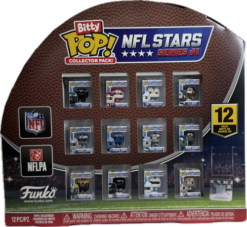 Funko Bitty Pop! NFL Stars Series #1 Collector Set of 12 Figures (New in Box)