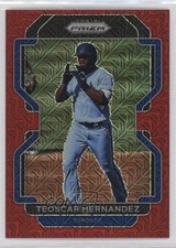 2022 Panini Prizm Tier II Red Mojo Prizm 135/149 Teoscar Hernandez #186 2s2