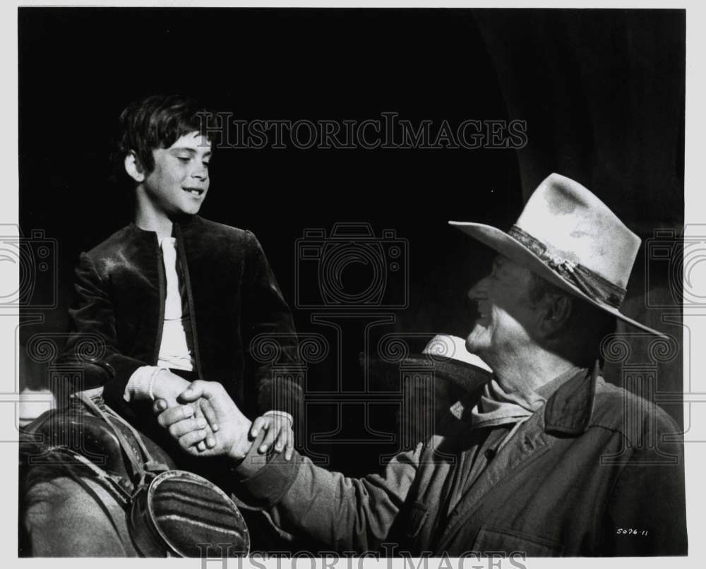 Press Photo John Wayne & Co-Star in "Big Jake" Movie - hcq16426